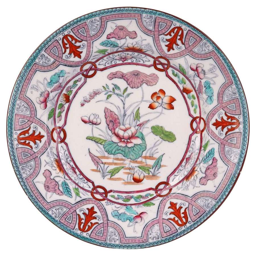 William Brownfield Aesthetic Movement Plate by Christopher Dresser
