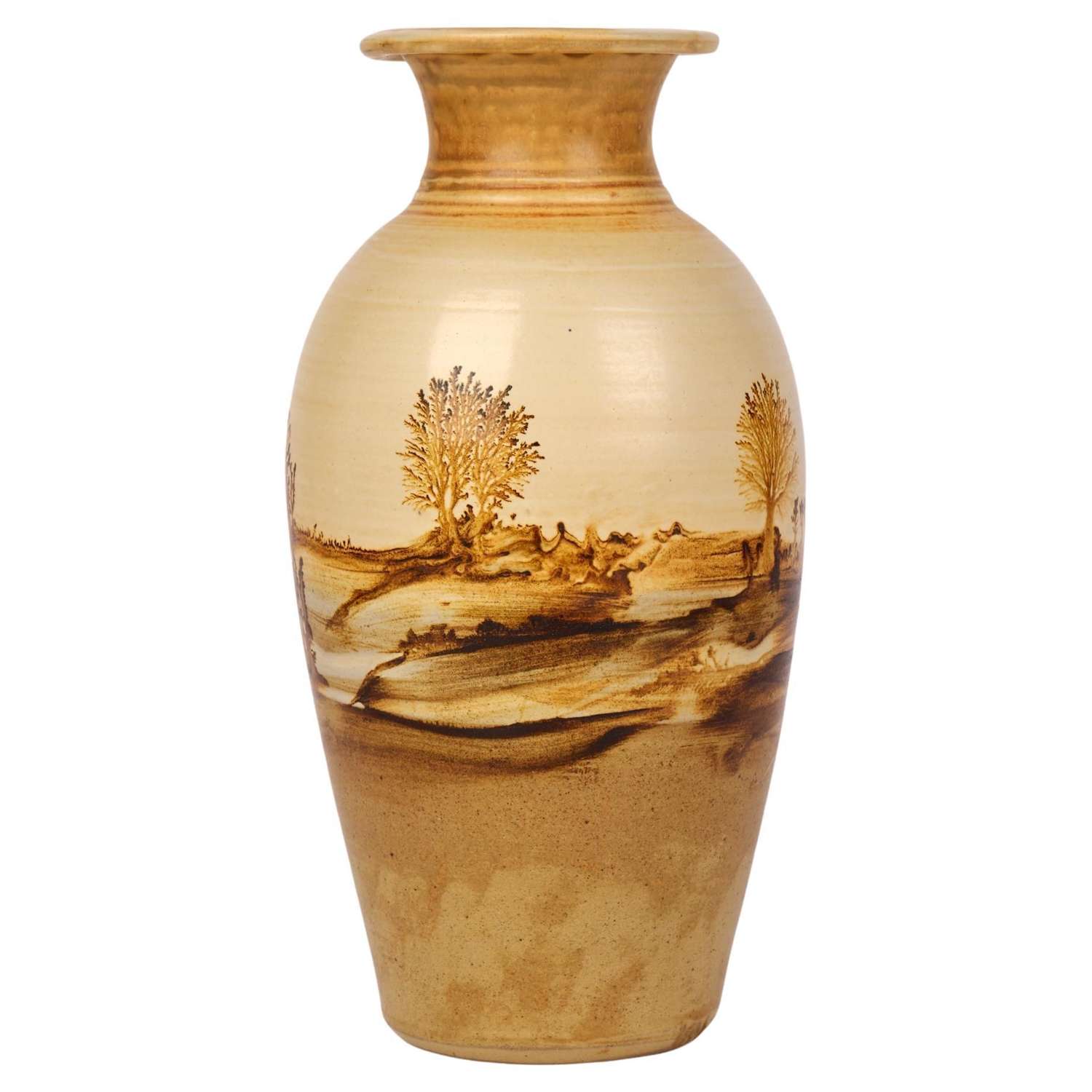 Rupert Andrews Mocha Ware Landscape Design Studio Pottery Vase