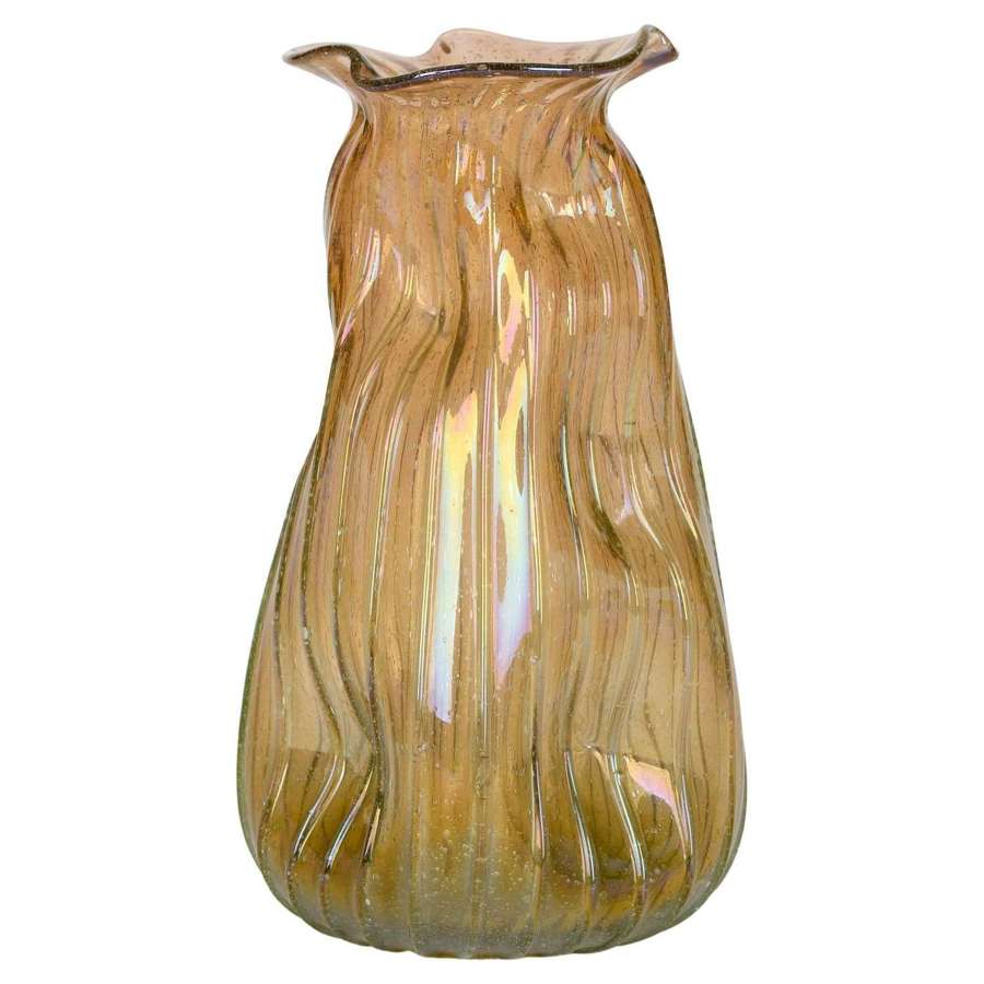 Christopher Dresser for James Couper & Sons Clutha Pinched Glass Vase
