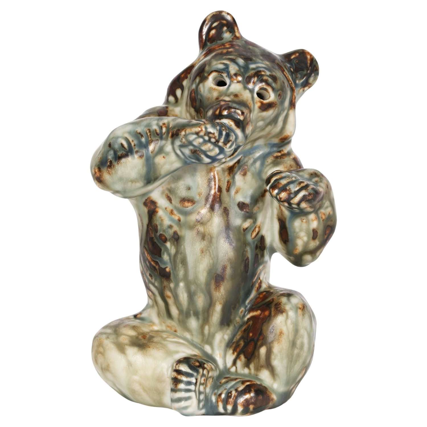 Knud Kyhn Danish Royal Copenhagen Porcelain Bear Sculptural Figure