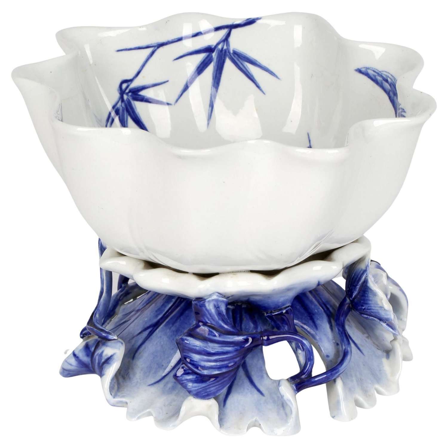 Royal Worcester Aesthetic Period Japonesque Style Porcelain Lotus Flow