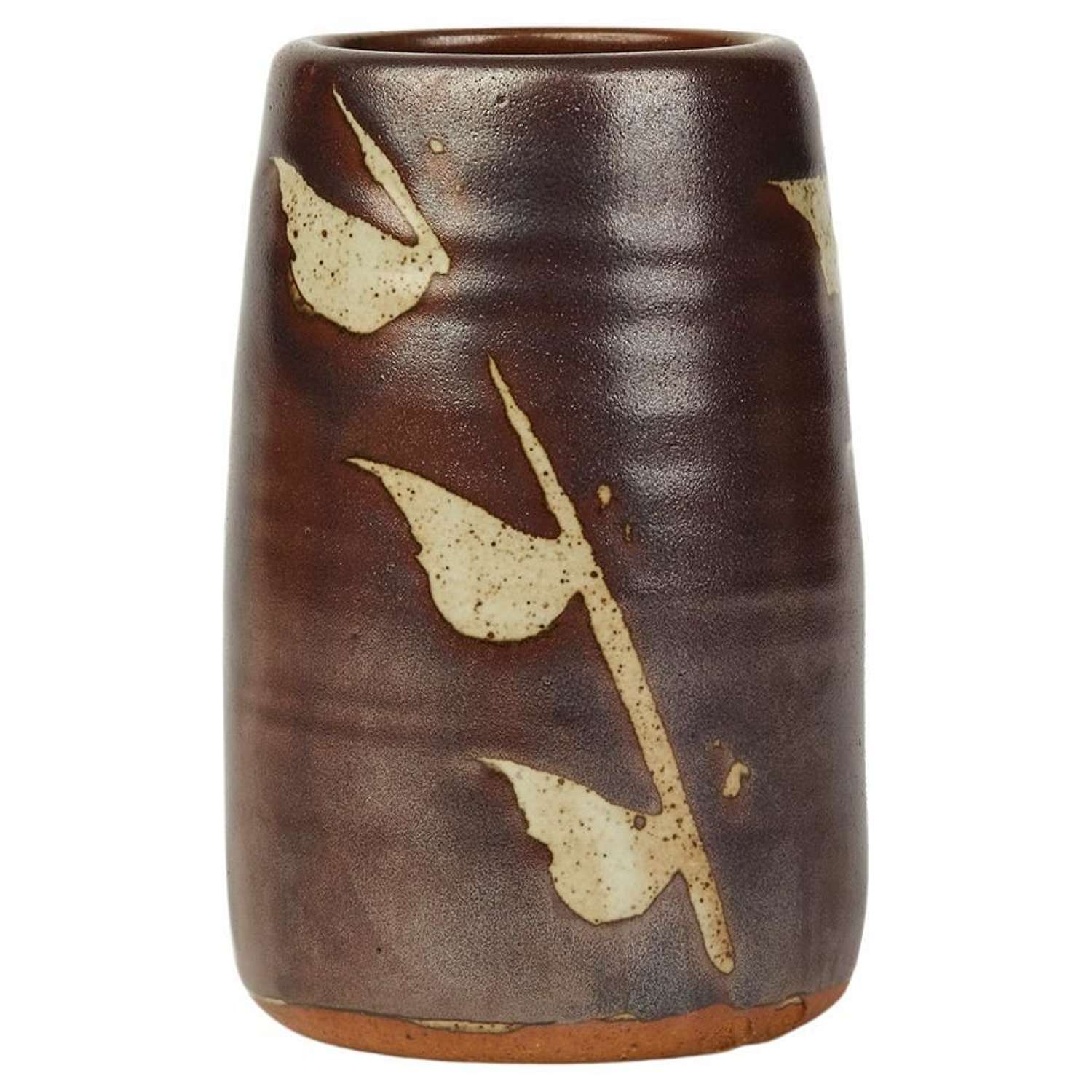 Geoffrey Whiting Avoncroft Wax Resist Leafy Stem Design Studio Pottery