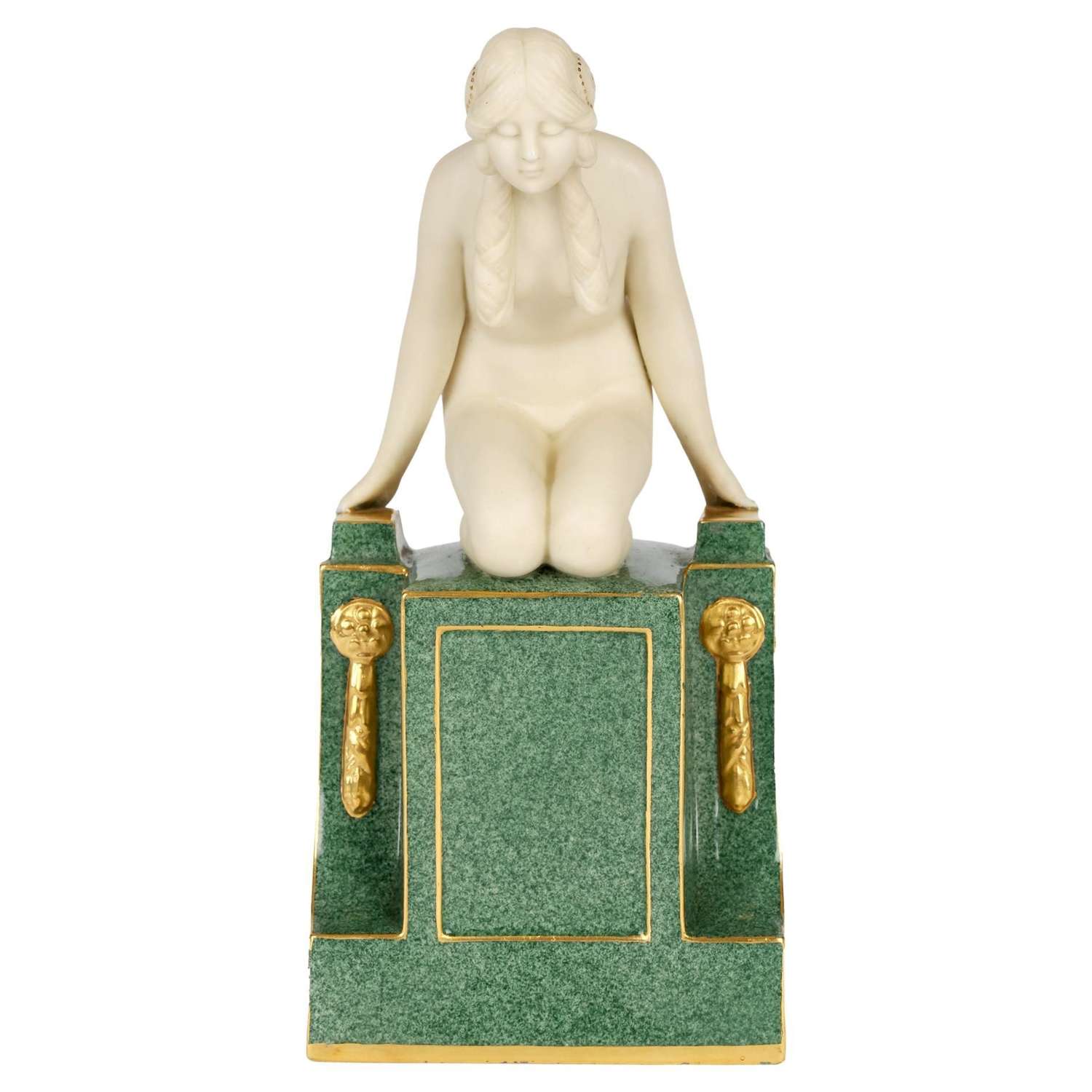 Frederick Gertner Royal Worcester Art Deco Sculptural Naiad Figurine