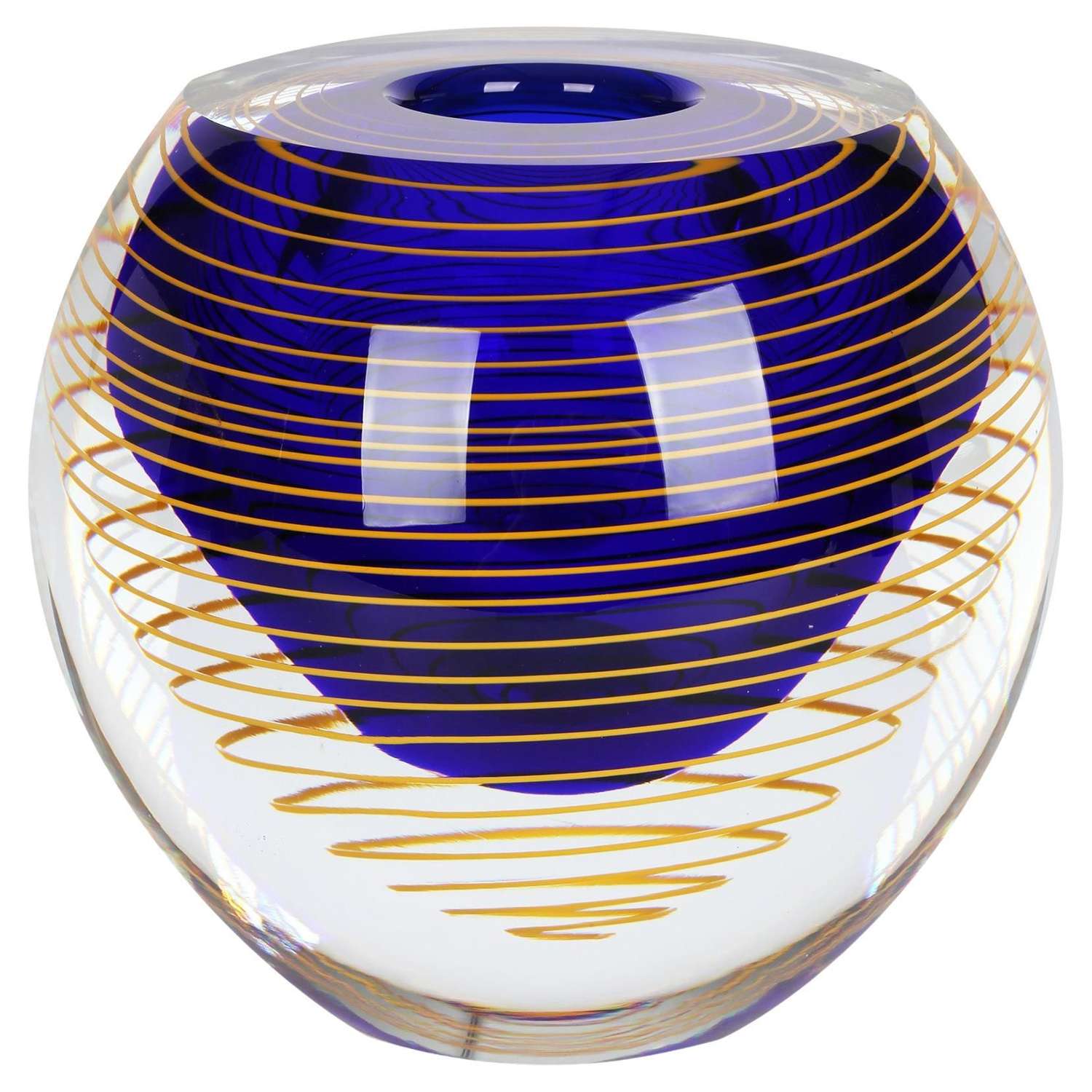 Stanislav Libensky Czech Art Glass Vase for Skrdlovice Glassworks