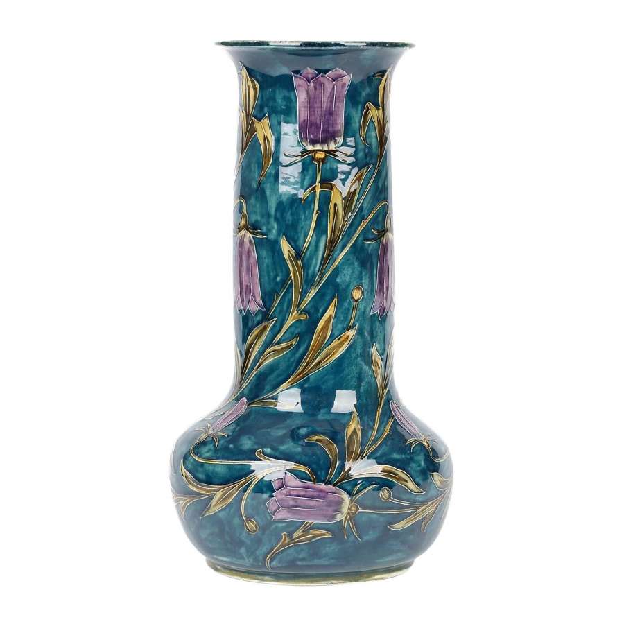 George Cartlidge Morris Ware Large Art Deco Flowering Harebells Vase
