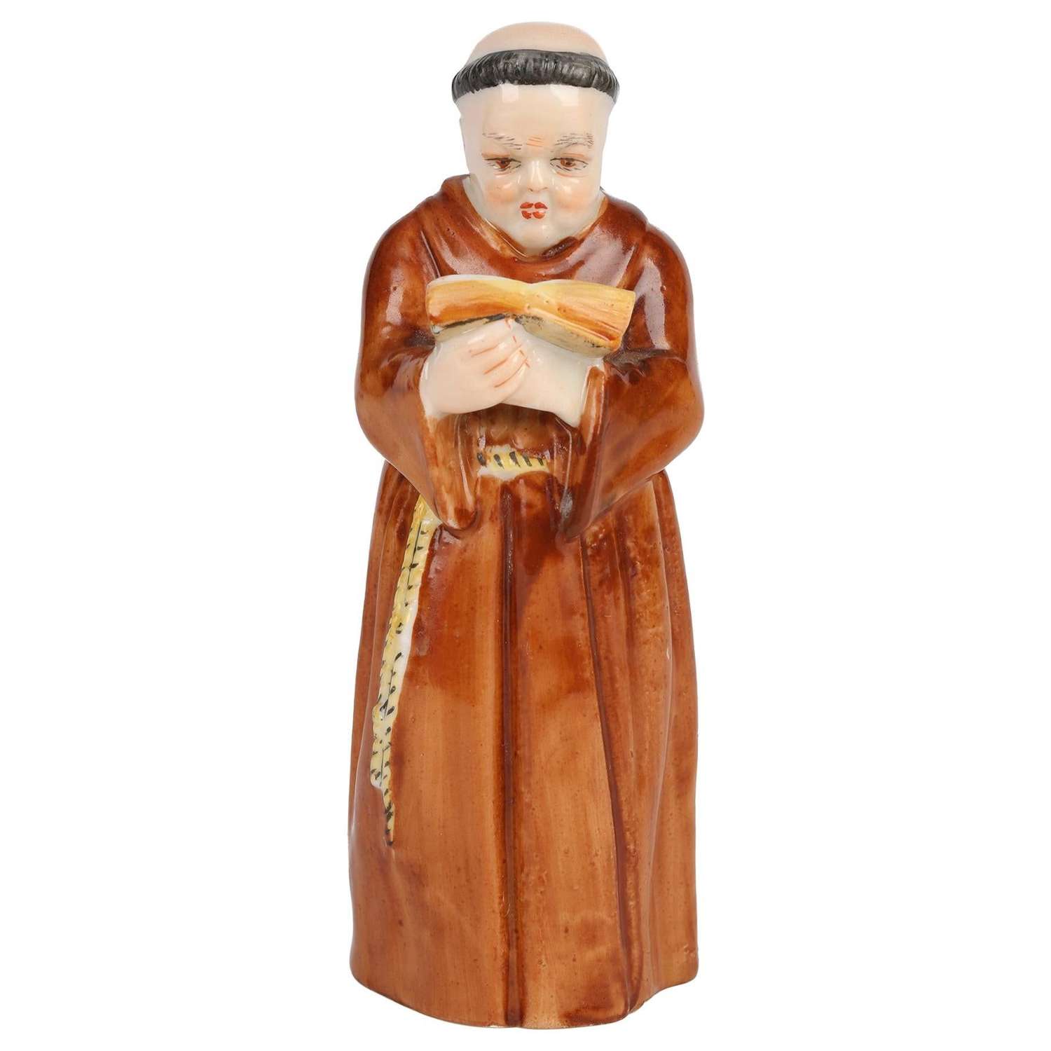 Royal Worcester Hand Painted Porcelain Figural Monk Candle Snuffer