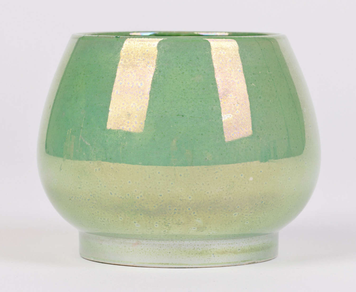 Moorcroft For Liberty & Co Green Lustre Glazed Art Pottery Vase