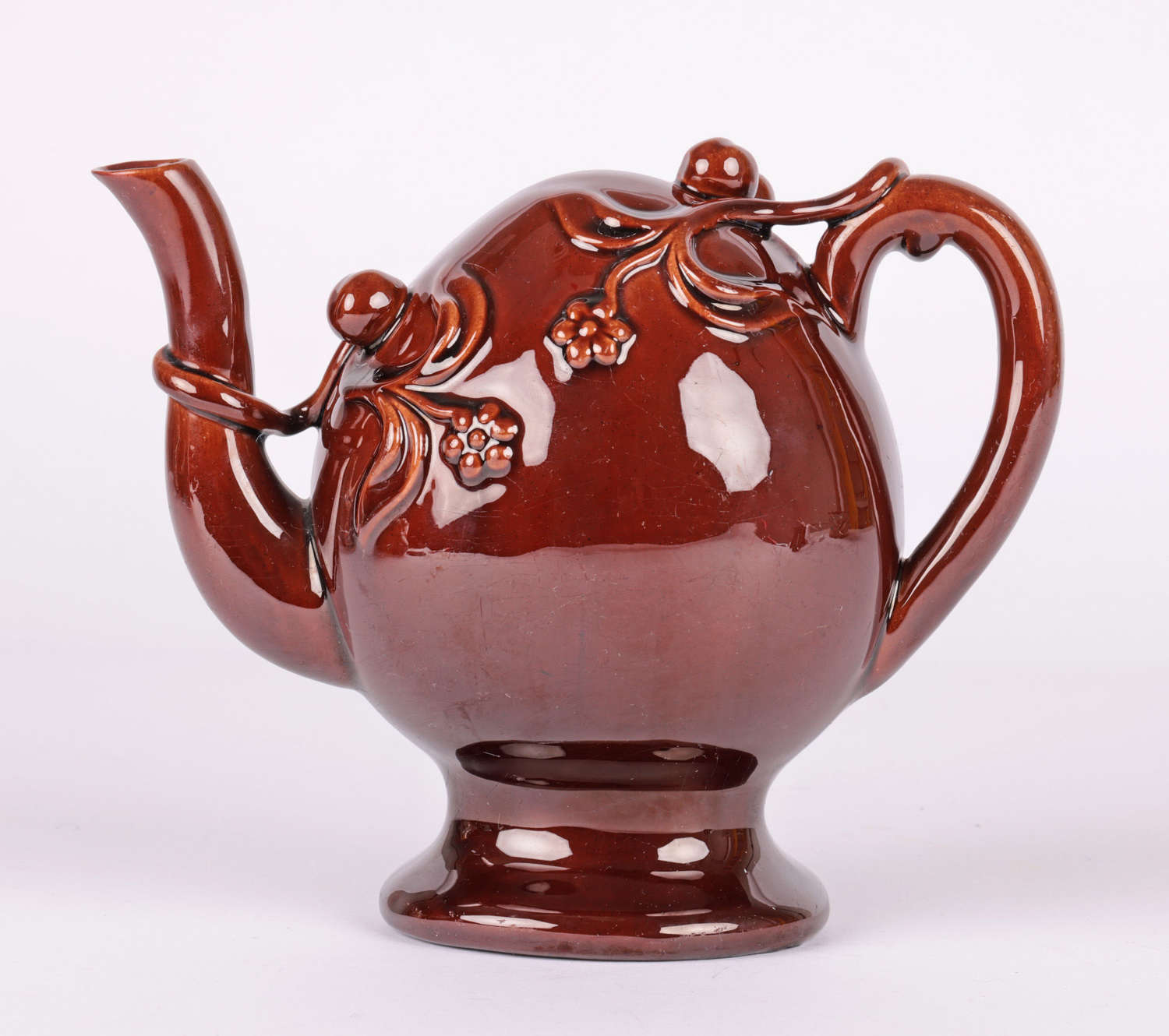 Copeland  Antique Treacle Glazed Cadogan Pottery Teapot