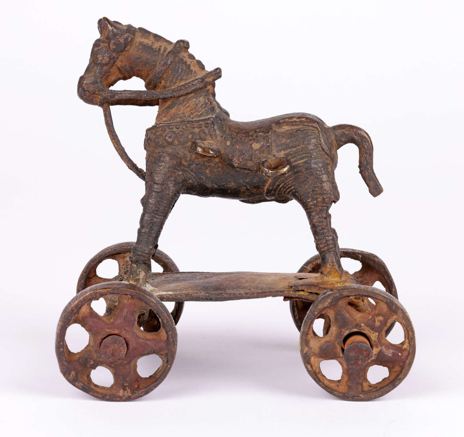 Indian Jhansi, Bundelkhand Bronze Toy Horse Figure