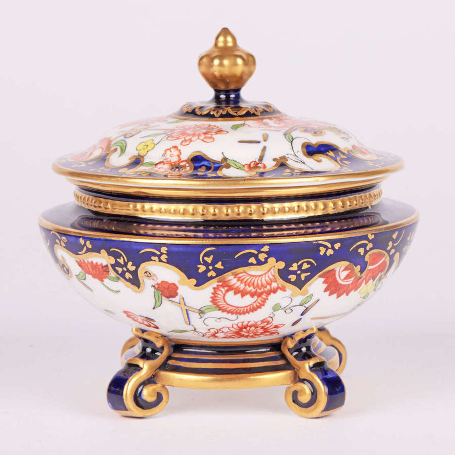 Royal Crown Derby Imari Pattern Porcelain Lidded Trinket Pot