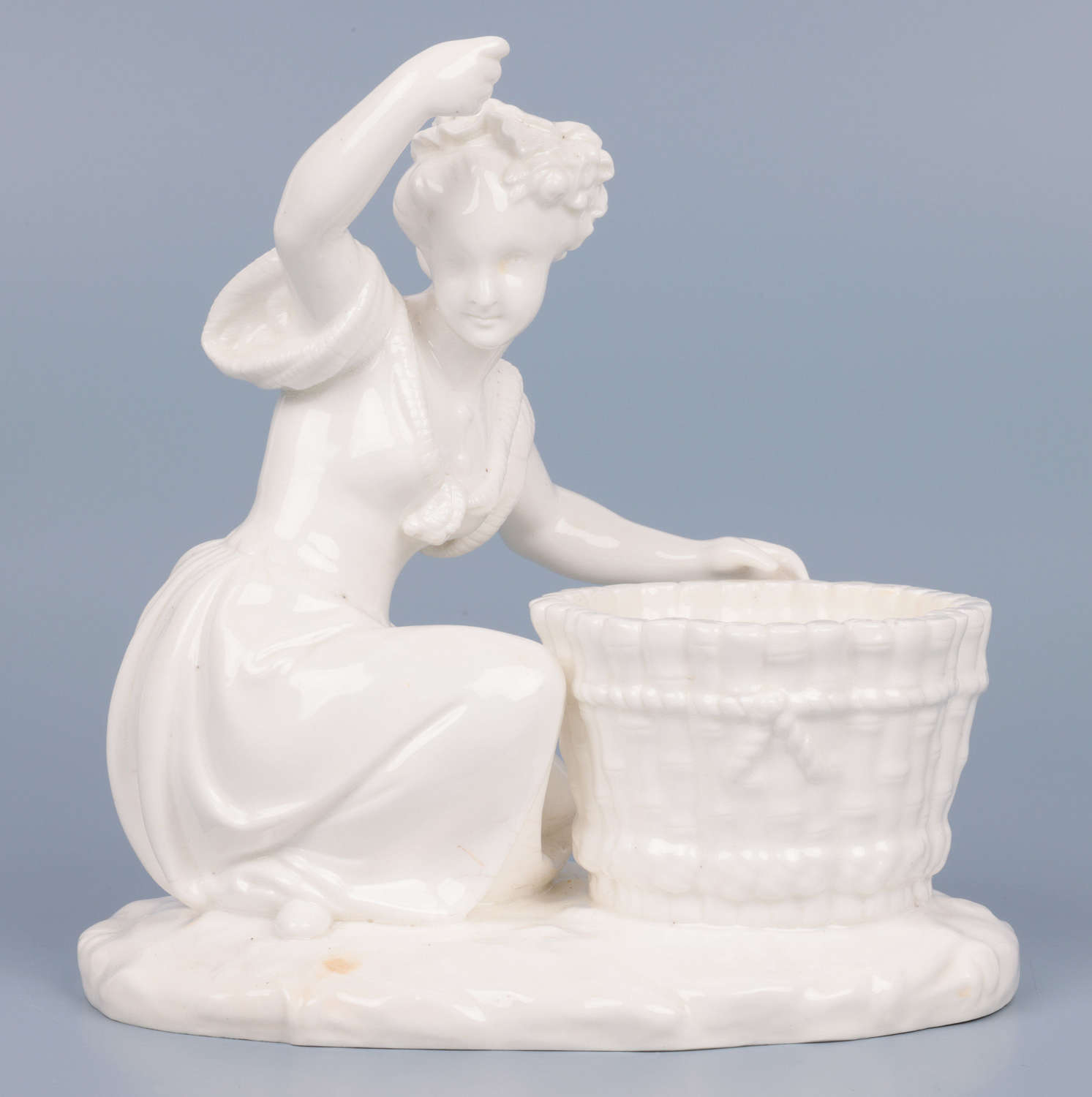 Minton Antique Blanc de Chine Porcelain Figural Centrepiece