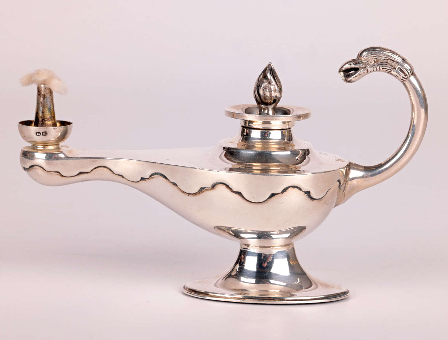 Henry C Davis Novelty Art Deco Aladdin Lamp Table Cigar Lighter